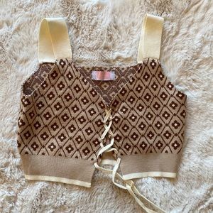 Hazel Boutique - knit cropped tank - SIZE M